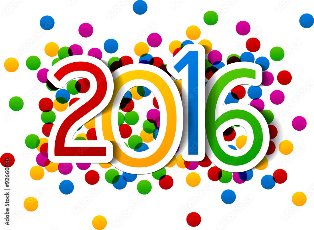 Obraz premium 2016 New Year sign.
