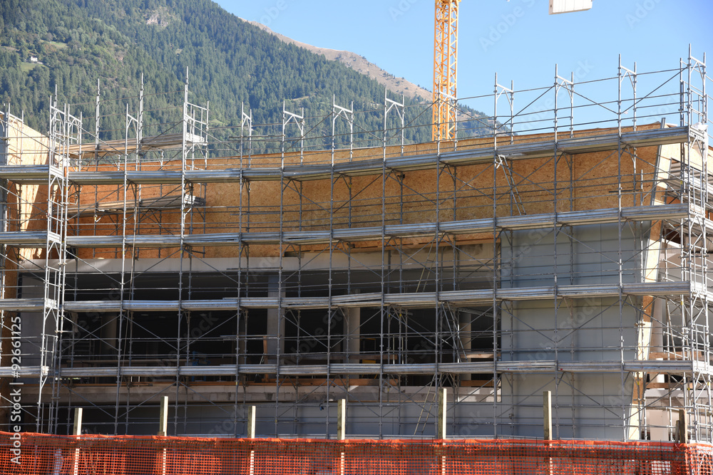Fototapeta premium costruzione edile edilizia costruire cantiere