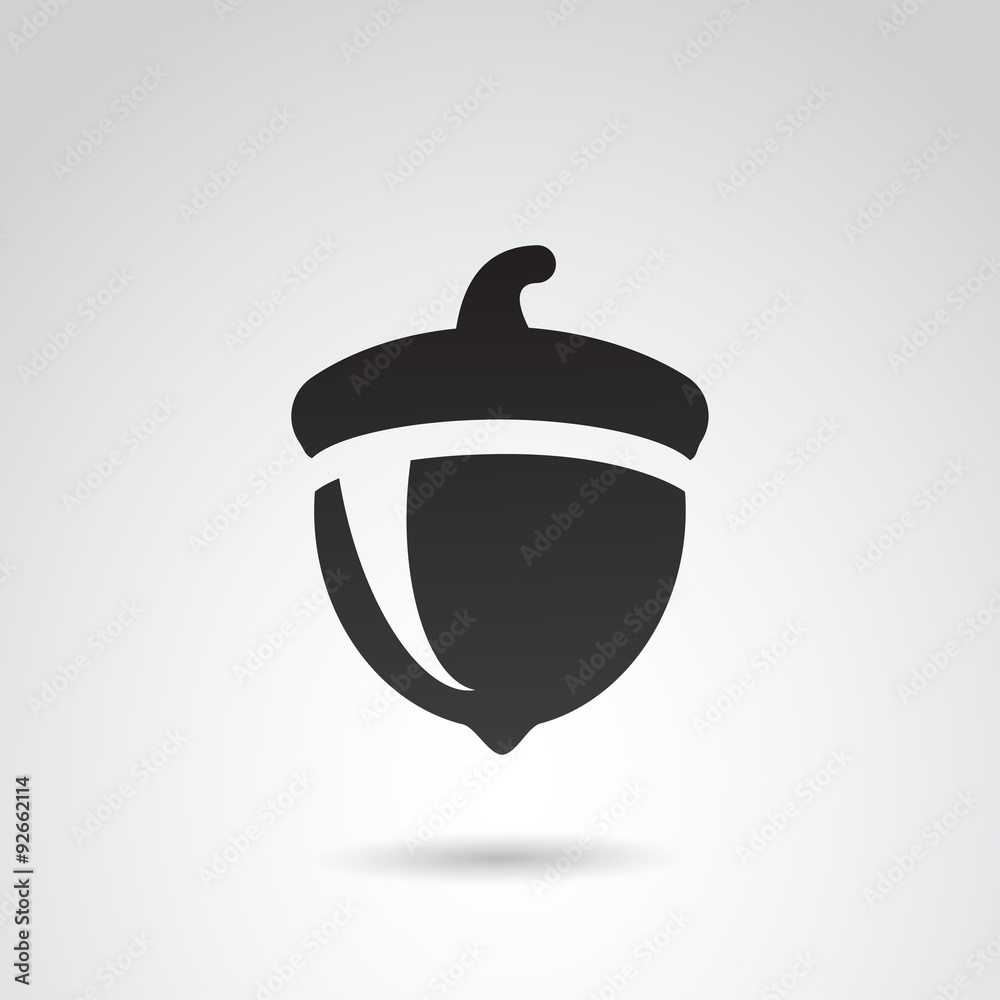 Acorn VECTOR icon. Acorn VECTOR icon.
