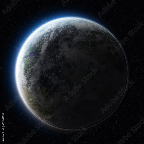 Fototapeta Naklejka Na Ścianę i Meble -  Sunrise over planet Earth in space