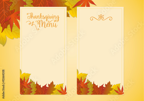 Thanksgiving Menu
