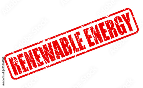 RENEWABLE ENERGY red stamp text