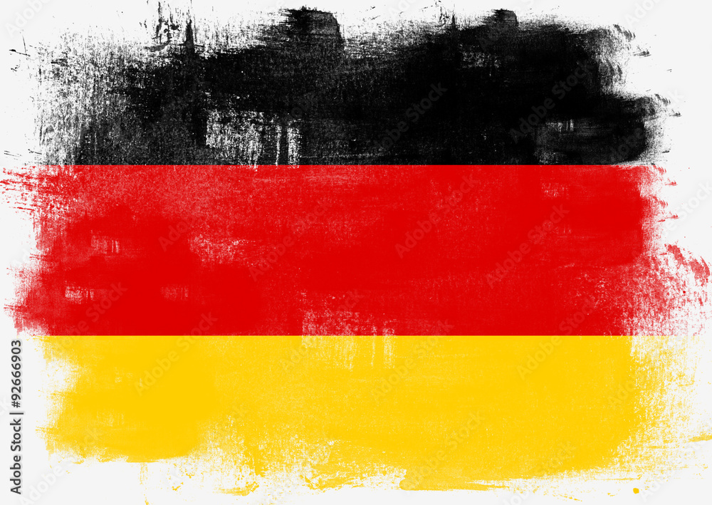 Obraz premium Flag of Germany painted with brush