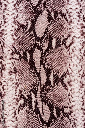 texture of print fabric striped snake leather