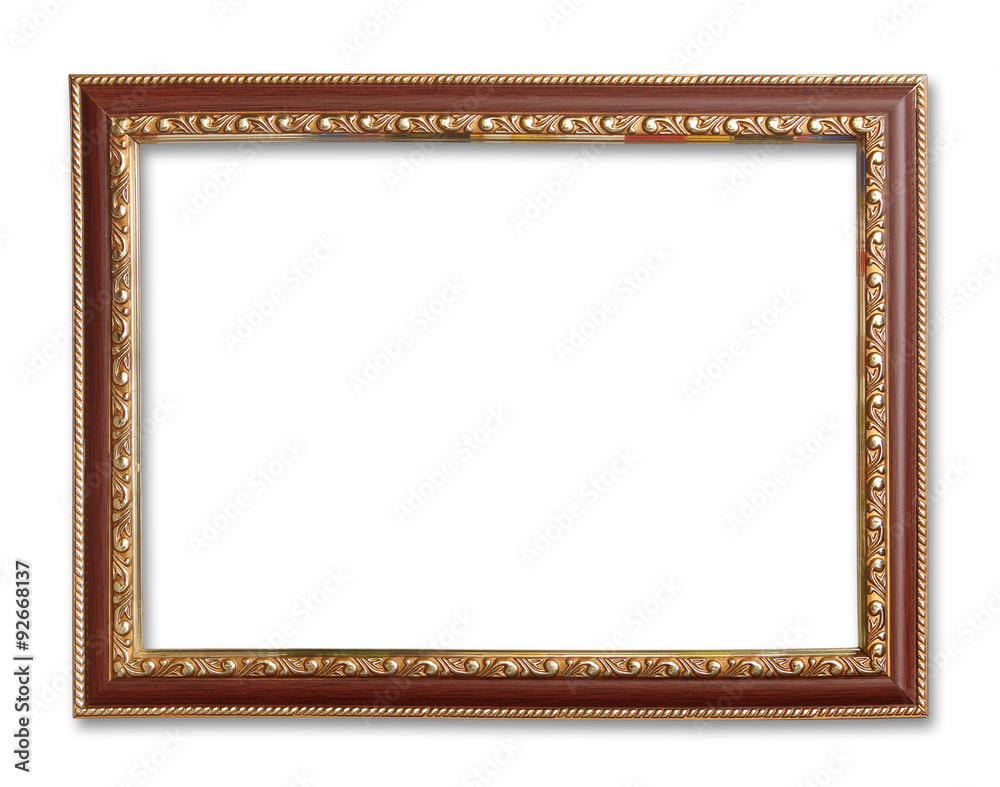 antique frame on the white background antique frame on the white background