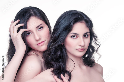 Obraz na plátně Two young women