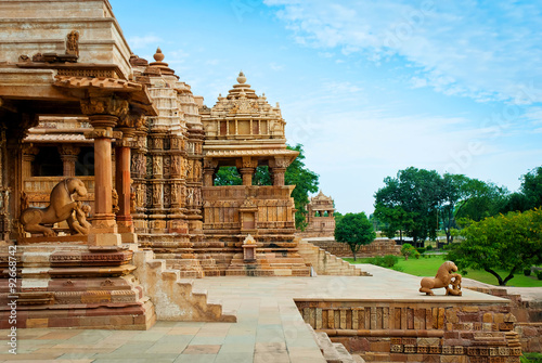 Fotografi Devi Jagdambi Temple. Western Temples of Khajuraho, India
