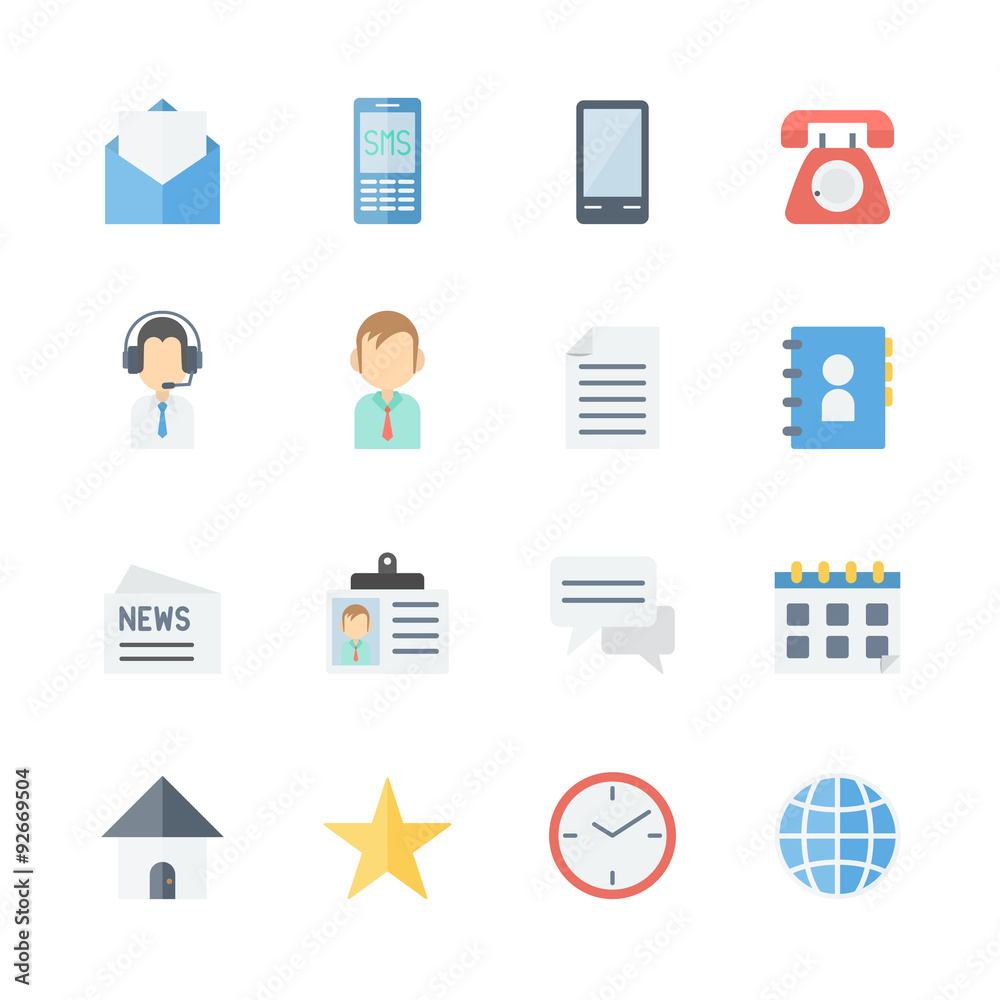 communication icons set communication icons set