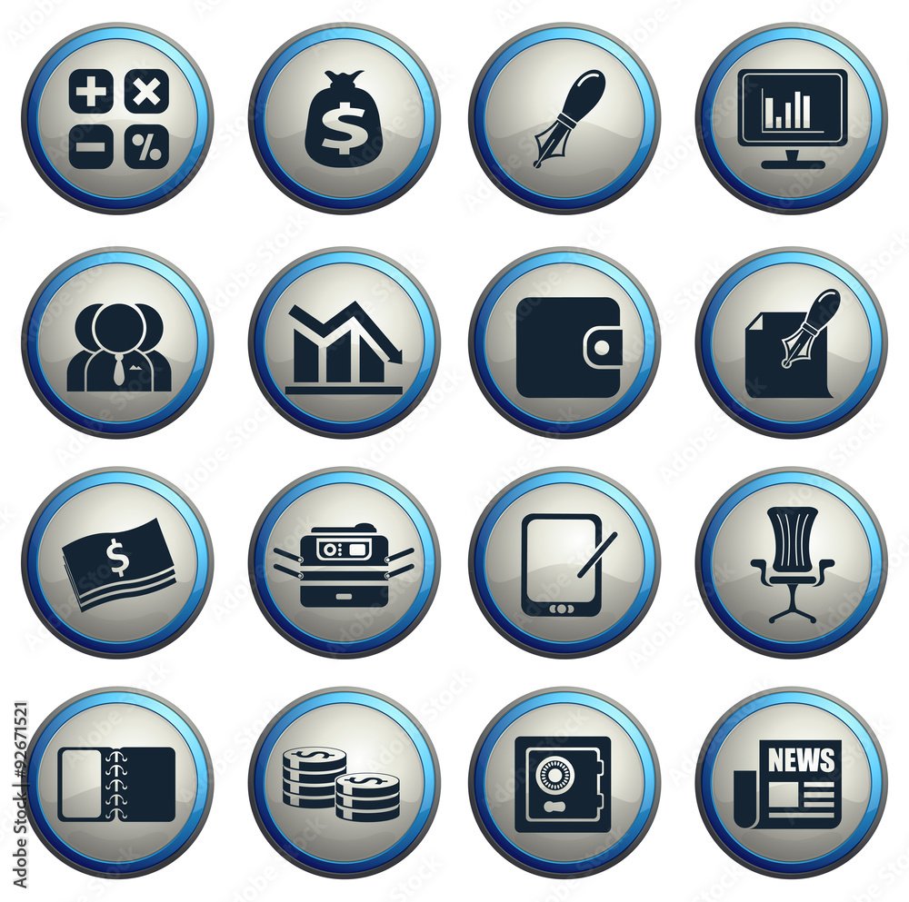 Business and Finance Web Icons Business and Finance Web Icons