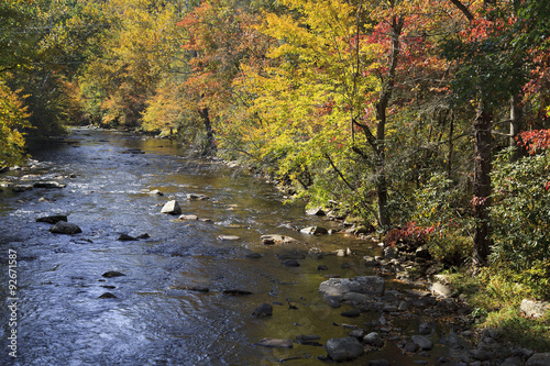 River in North Carolina in the fall