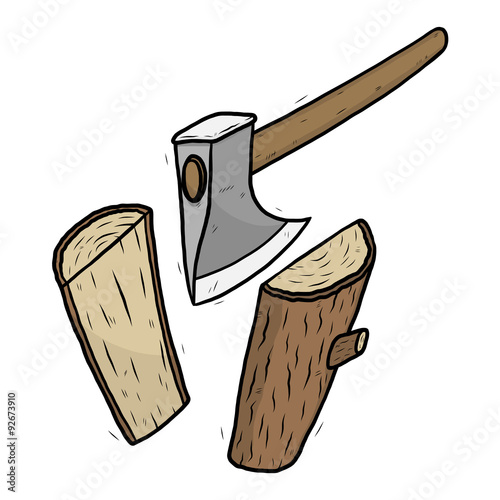 axe and firewood