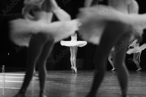 Ballet company on stage