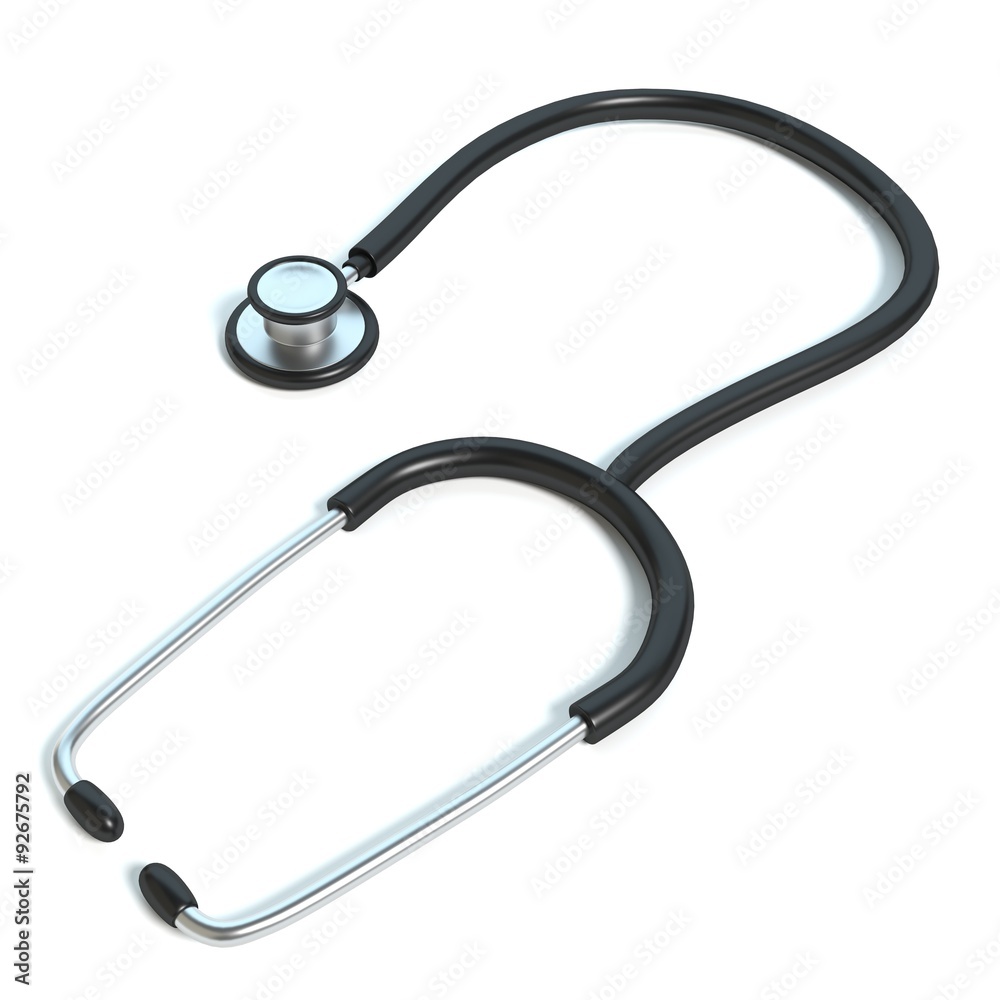 3d illustration of a stethoscope 3d illustration of a stethoscope
