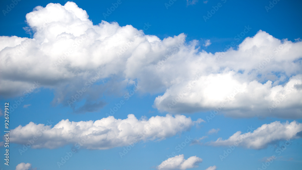 Fototapeta premium blue sky and white clouds background