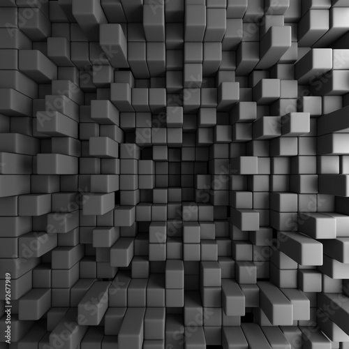 Abstract 3D Cubes Blocks Wallpaper Background
