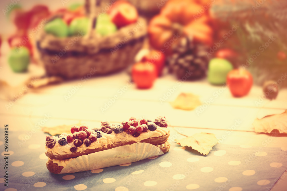 Eclair, apple, pumpkin and other Eclair, apple, pumpkin and other