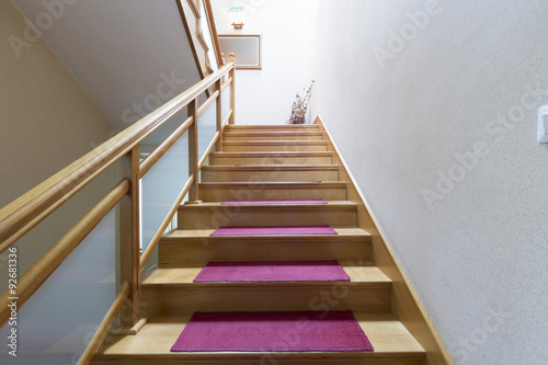 Corridor with stairs - hotel interior