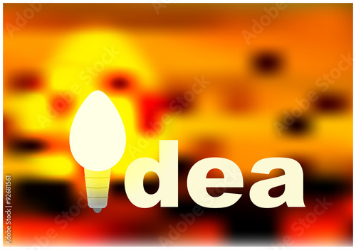 idea vector concept with lighting bulb