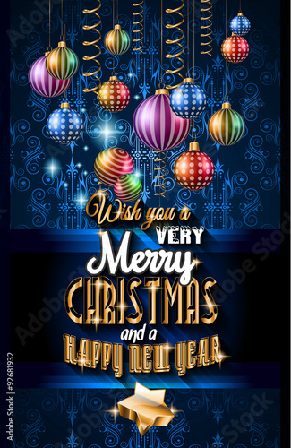 Christmas Party Flyer for music night events, club poster