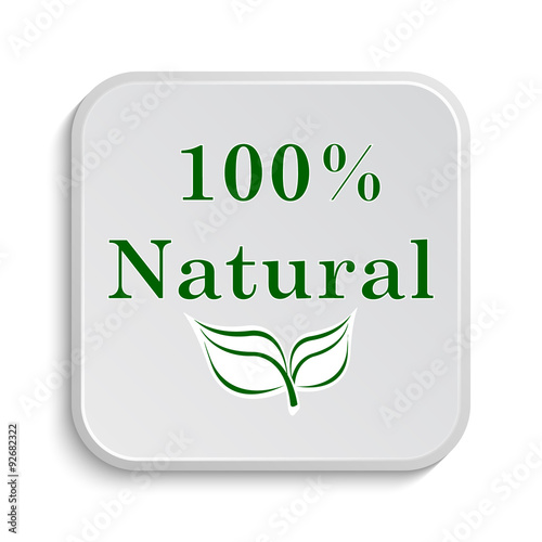 100 percent natural icon