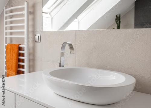 Washbasin with new design tap