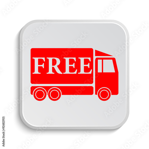 Free delivery truck icon