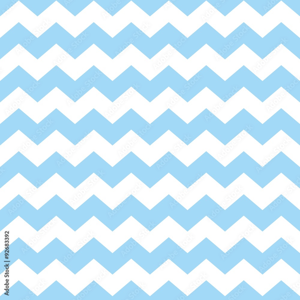 Tile chevron vector pattern with pastel blue and white zig zag background  Stock Vector | Adobe Stock