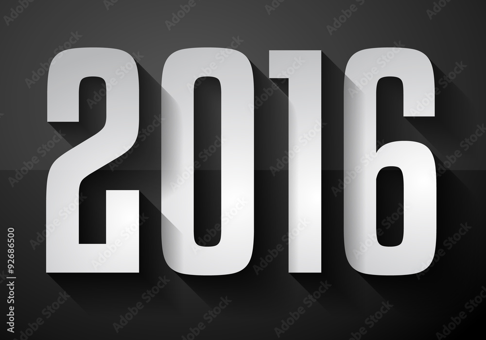 2016 New Year Background for modern seasonal card 2016 New Year Background for modern seasonal card