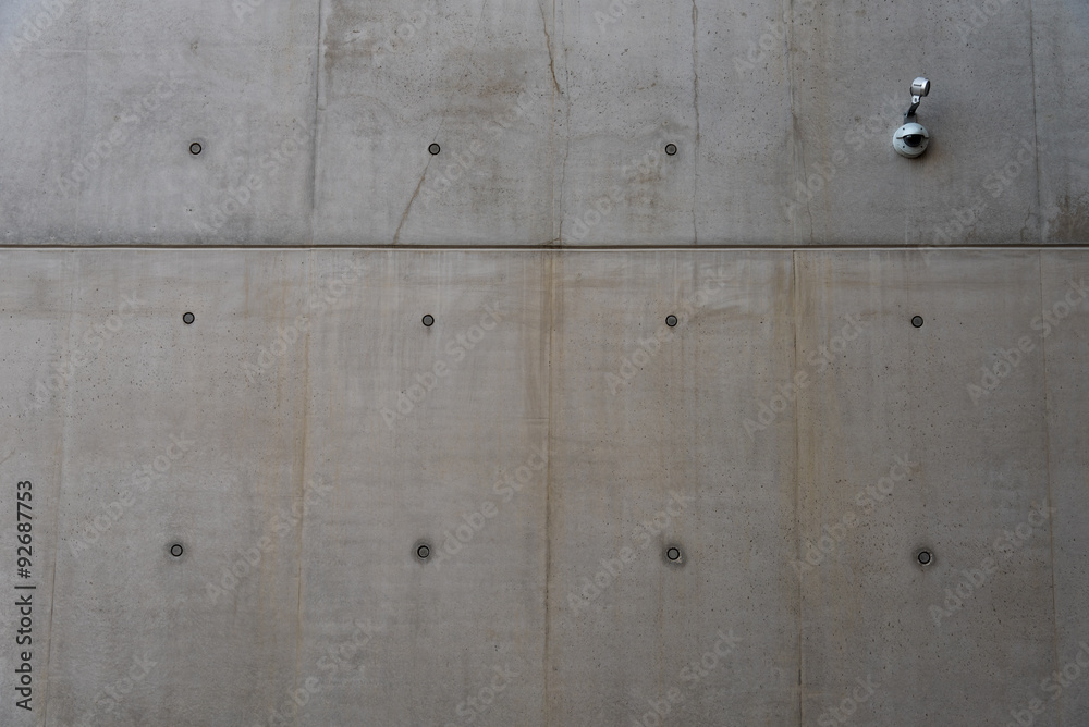 Security camera on wall Security camera on wall