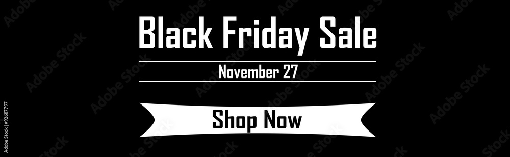 Black friday sale web banner graphic deals