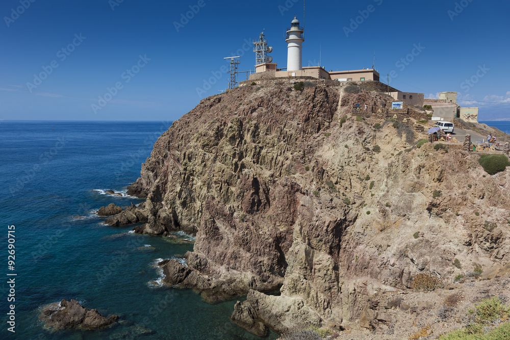 Cabo de Gata Lighthouse, Cabo de Gata-Nijar Natural Park, Almeri