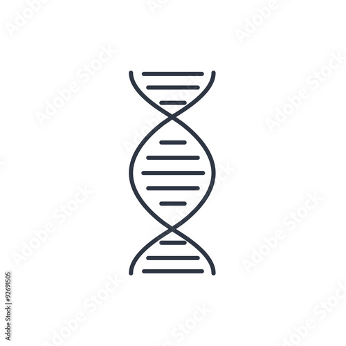 vector DNA molecule icon