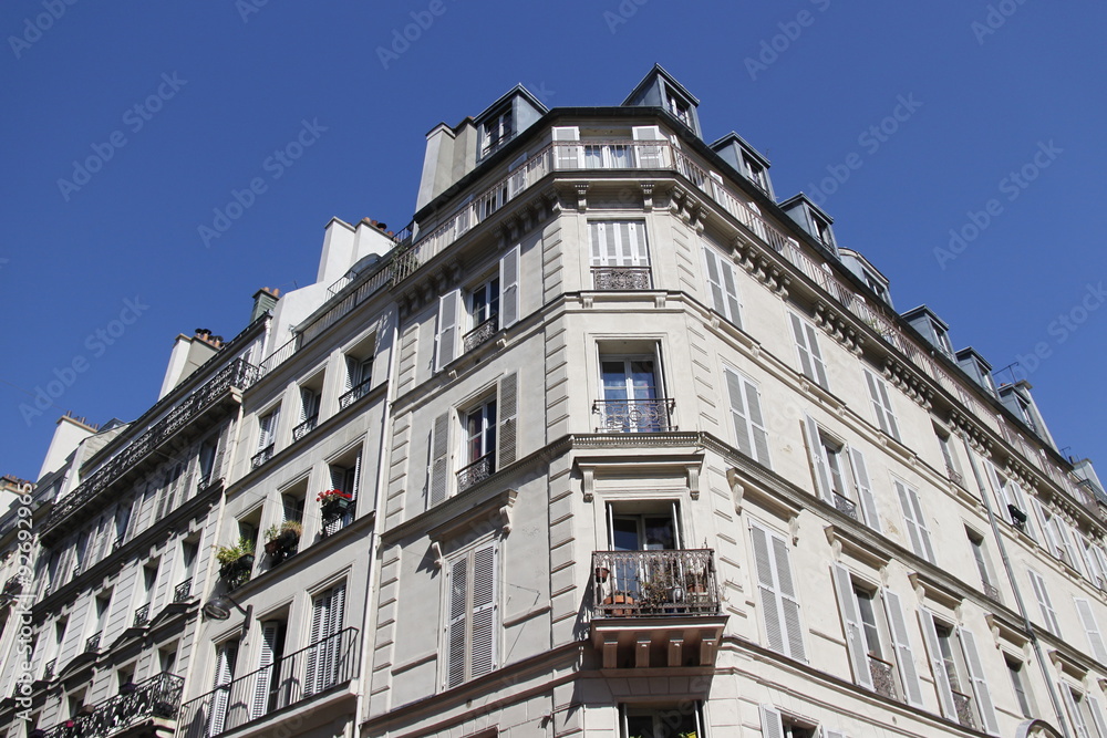 Immeuble ancien du quartier d'Auteuil à Paris