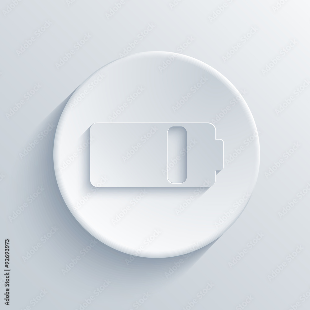 Fototapeta premium Vector modern light circle icon