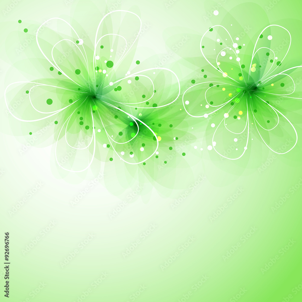Vector background with flowers Vector background with flowers