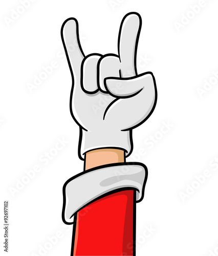 Christmas Heavy Metal Hand Sign