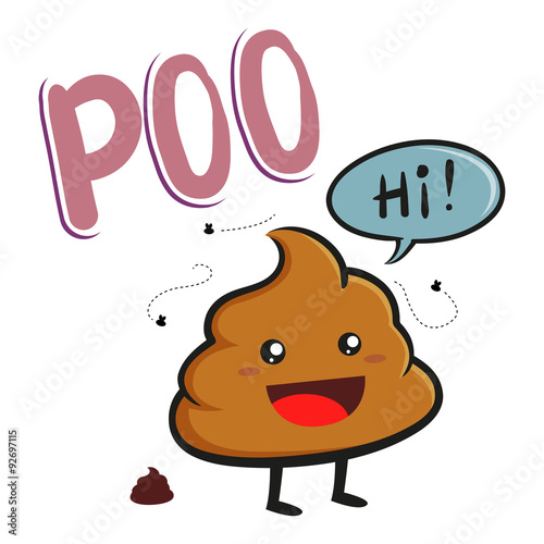 Friendly Poop Character