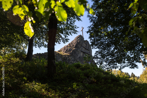 druidenstein stone near kirchen germany photo