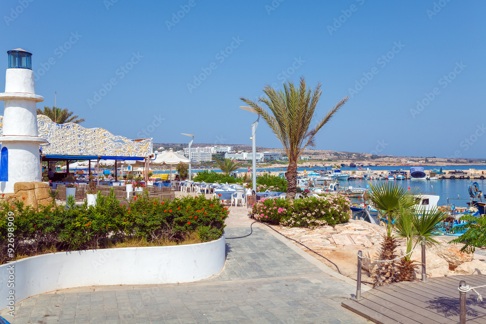 Ayia Napa City Beach and Coast Cafe, Cyprus