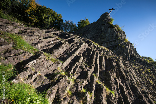 druidenstein stone near kirchen germany photo