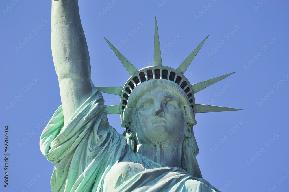 Fototapeta premium Statue of Liberty closeup in New York City Manhattan