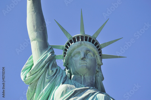 Statue of Liberty closeup in New York City Manhattan