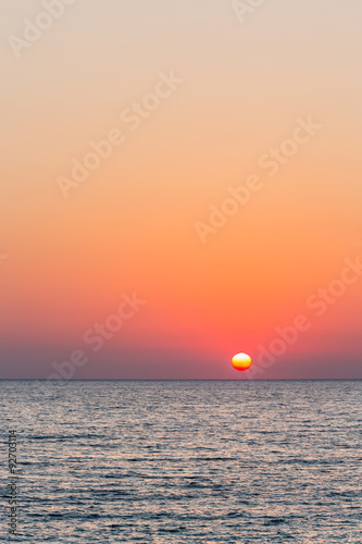 Fototapeta Naklejka Na Ścianę i Meble -  Colorful sunset over the sea