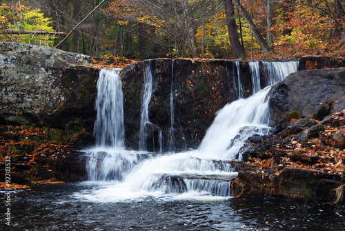 Fototapeta Naklejka Na Ścianę i Meble -  Autumn Waterfall in mountain