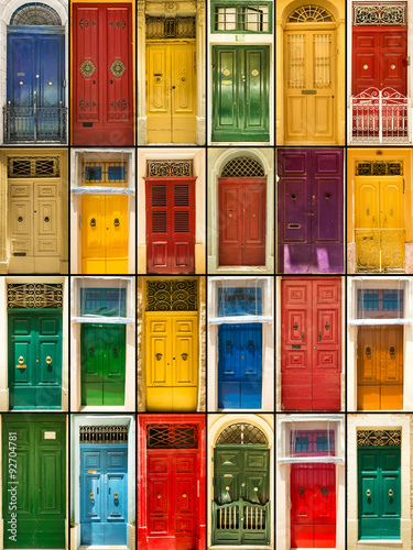  colourful front doors to houses