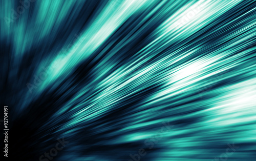 Abstract blue green digital blurred background, 3d