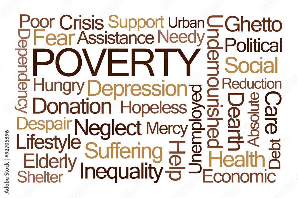 Poverty Word Cloud Stock Illustration Adobe Stock