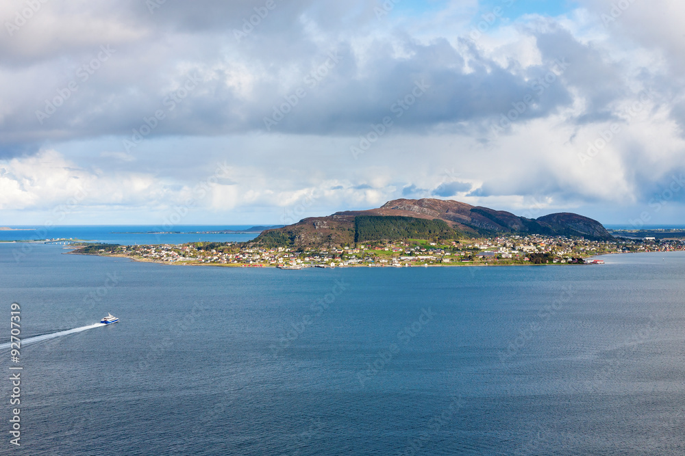 View of the Norwegian coast
