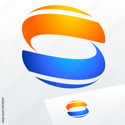 Abstract vector sign. Logo for Business, Tourism, Travel