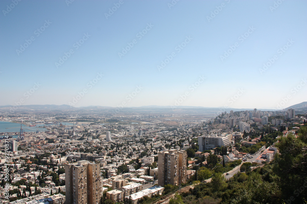 Landscape of Haifa, Israel 